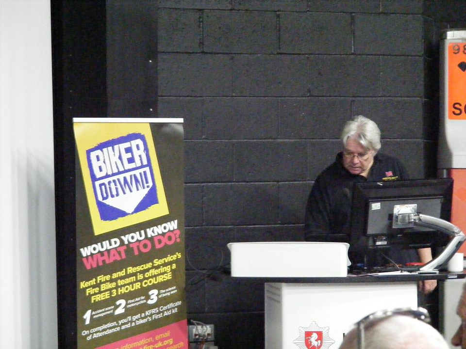 Kevin delivering Biker Down Rochester.jpg