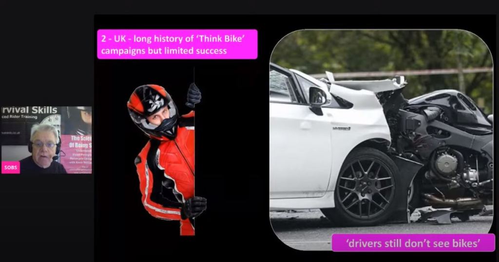 Screenshot of live online presentation of Science Of Being Seen SOBS